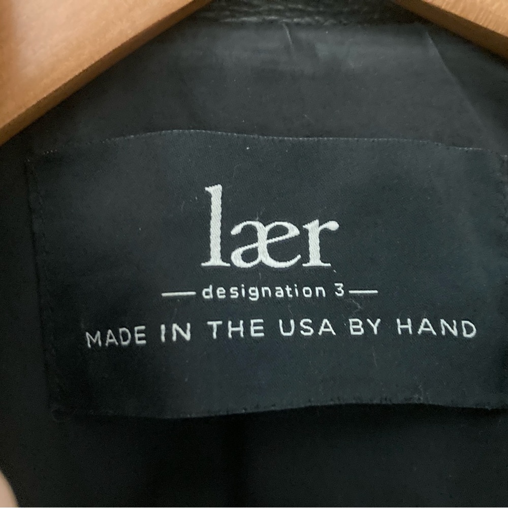 Laer Women’s Classic Moto Black Leather Jacket - Picture 2 of 3